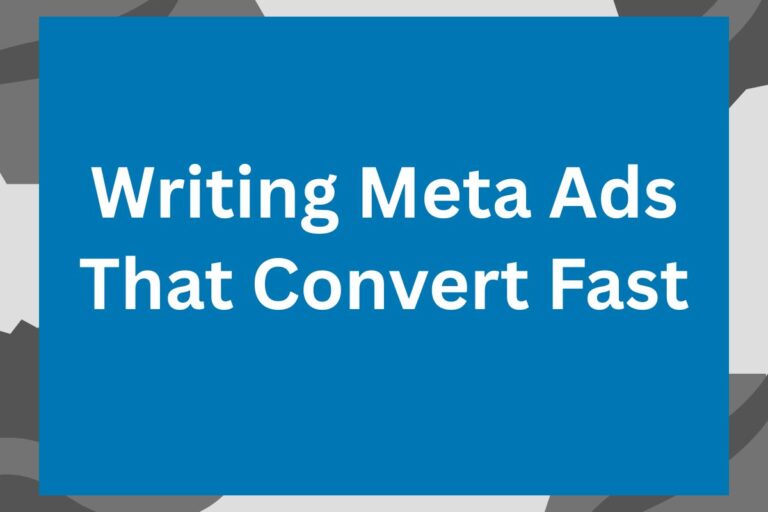 Writing a Copy for Meta Ads