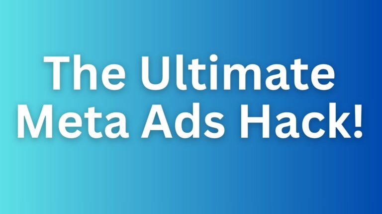 The Ultimate Meta Ads Hack!